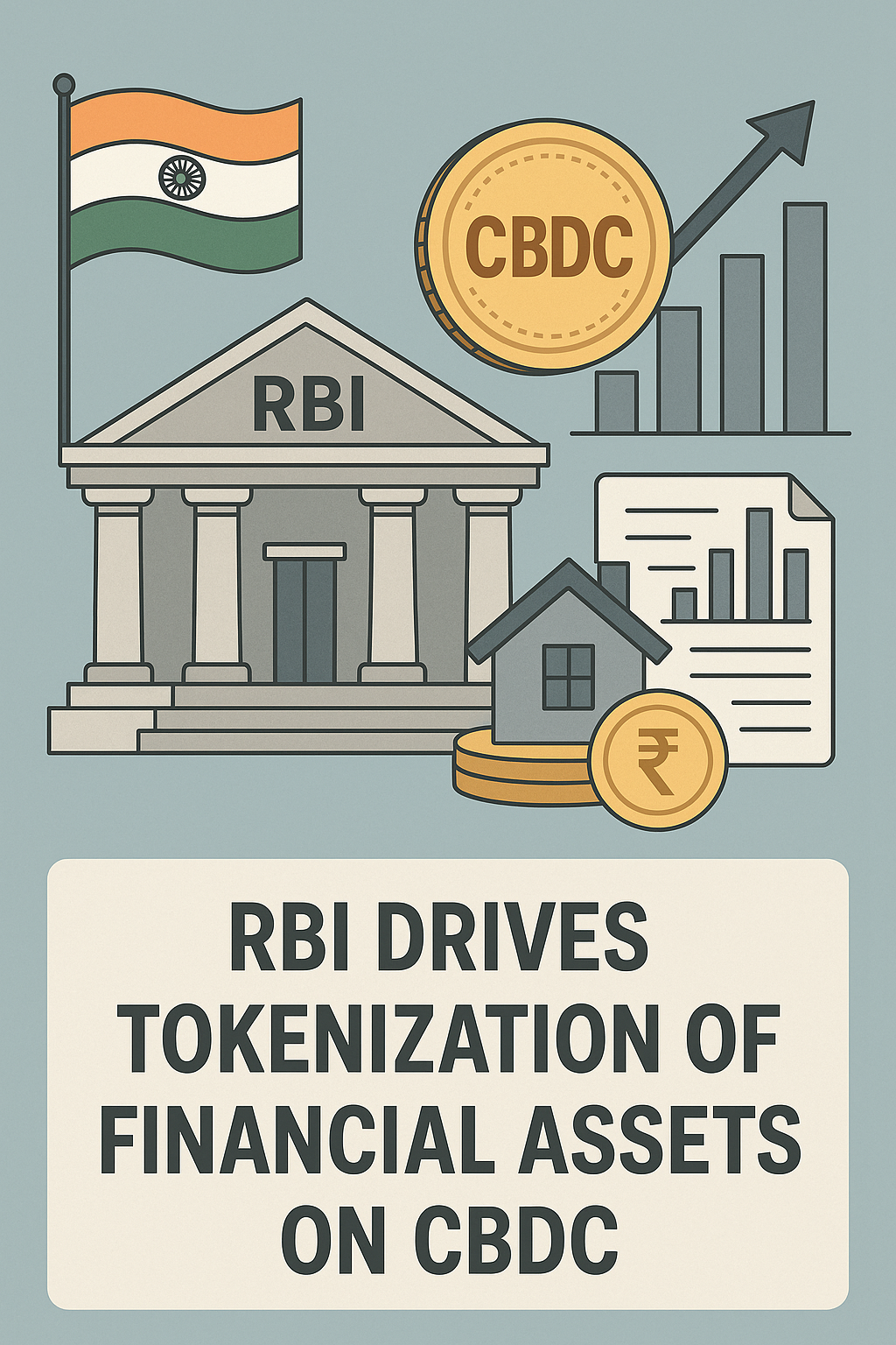 20251029_0723_トークン化の進展_simple_compose_01k8pemwvsf9tach43v9t07jjf 🇮🇳 概要:RBI、CBDCを基盤に金融資産のトークン化へ