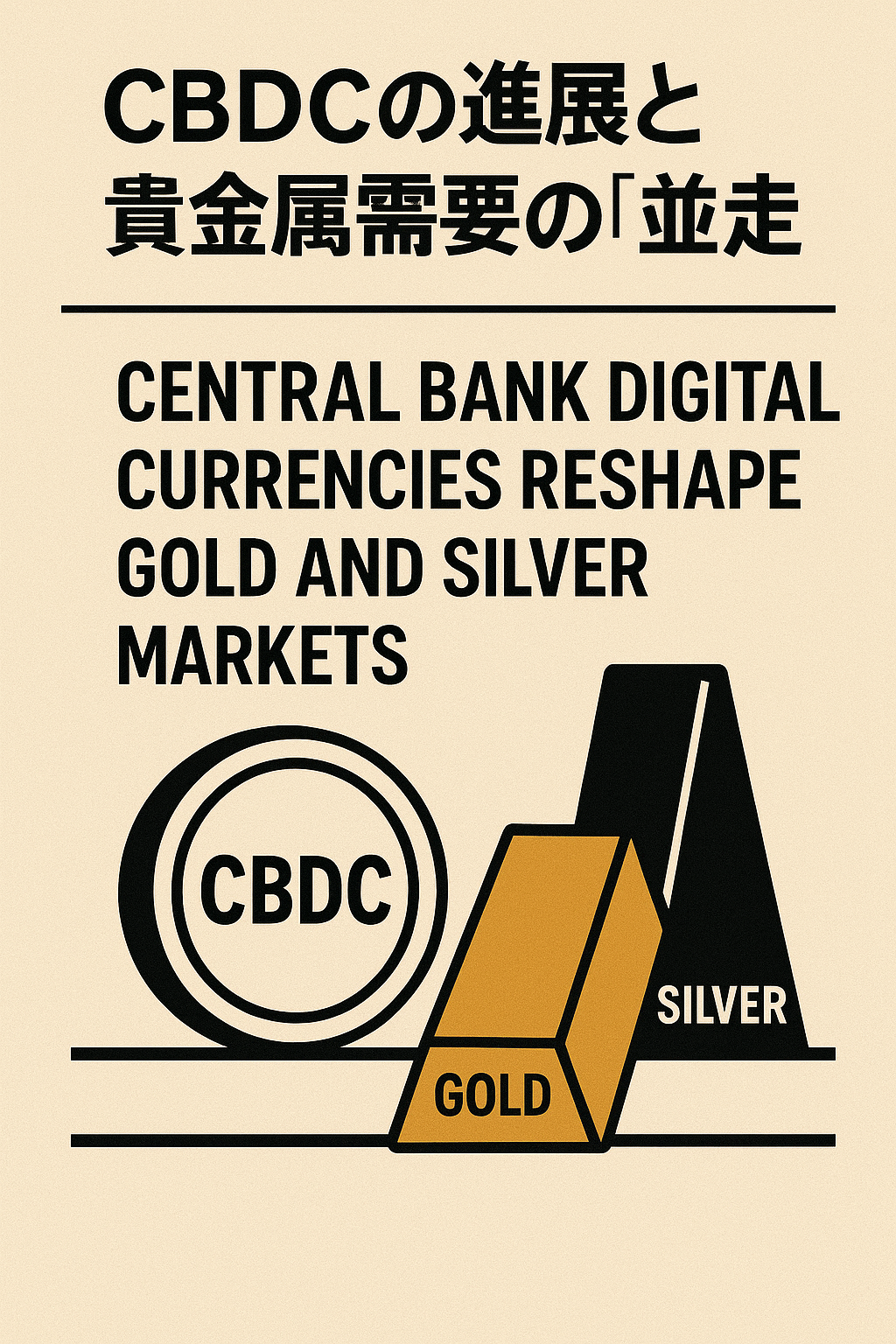 20251107_1622_デジタル通貨と貴金属_simple_compose_01k9ek12k5f11r02cp9qpgpcbs CBDCの進展と貴金属需要の「並走」
