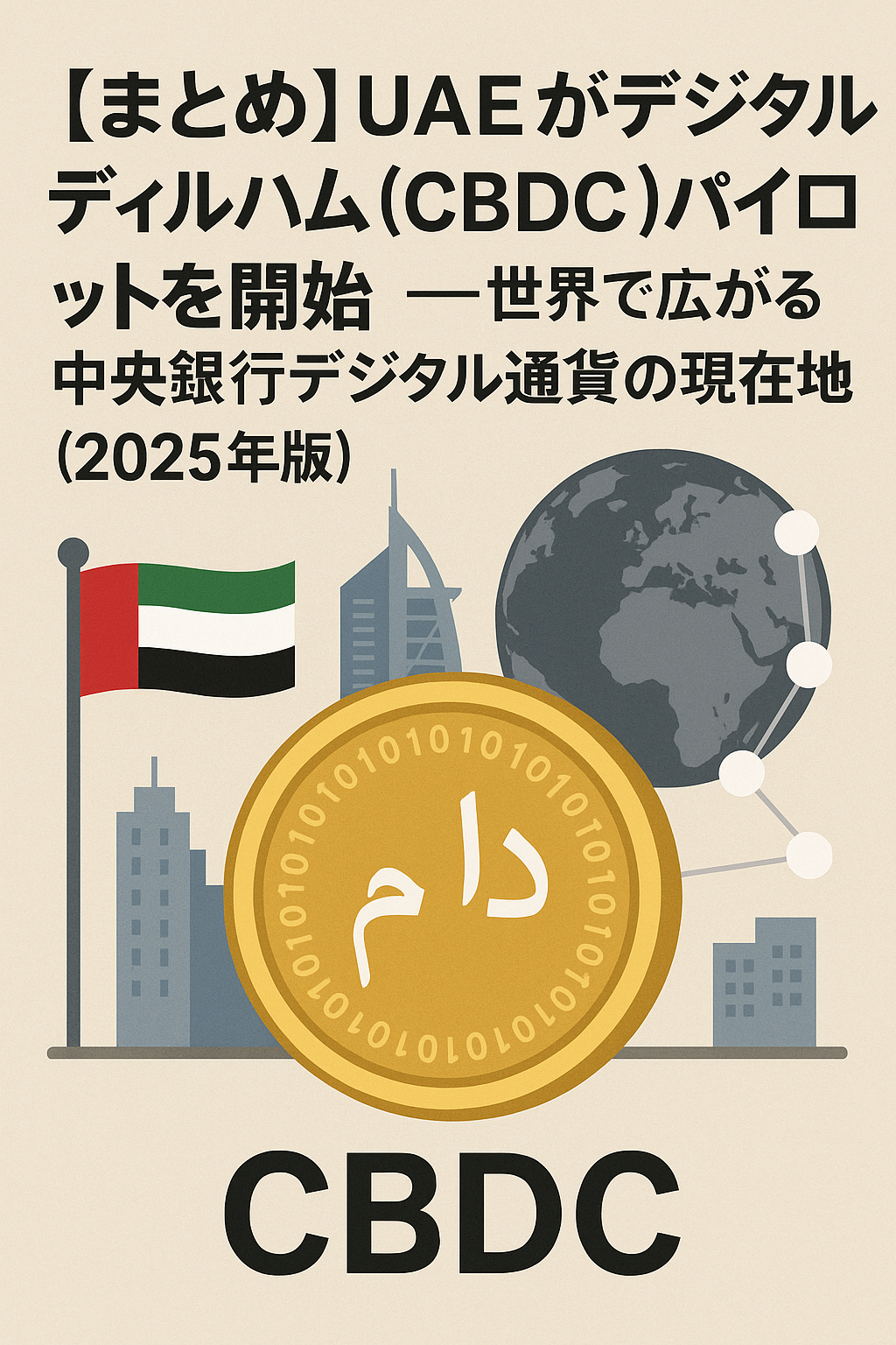 【まとめ】UAEがデジタルディルハム(CBDC)パイロットを開始 — 世界で広がる中央銀行デジタル通貨の現在地(2025年版)