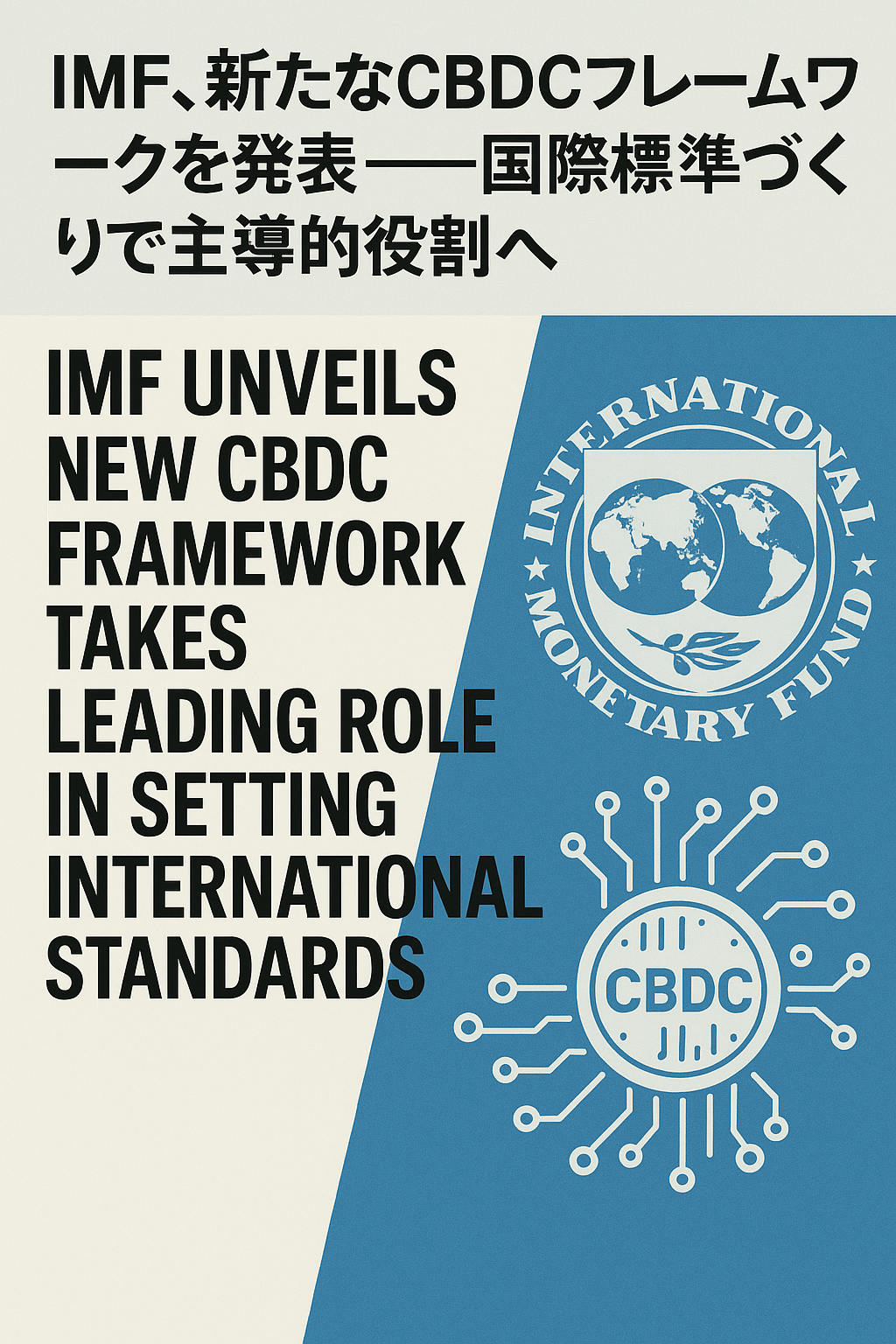 IMF、新たなCBDCフレームワークを発表──国際標準づくりで主導的役割へ