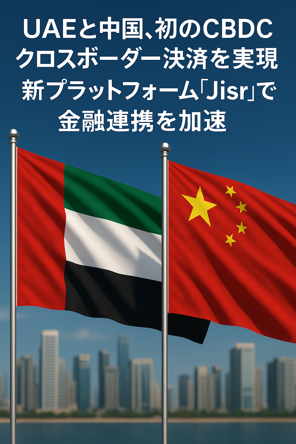UAEと中国、初のCBDCクロスボーダー決済を実現──新プラットフォーム「Jisr」で金融連携を加速 コンテンツ開始