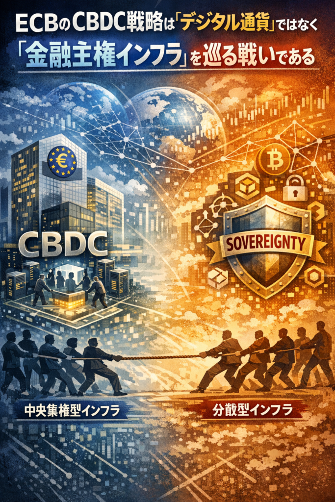 まとめ：ECBのCBDC戦略は「デジタル通貨」ではなく「金融主権インフラ」を巡る戦いである