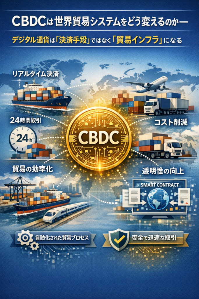 CBDCは世界貿易システムをどう変えるのか― デジタル通貨は「決済手段」ではなく「貿易インフラ」になる
