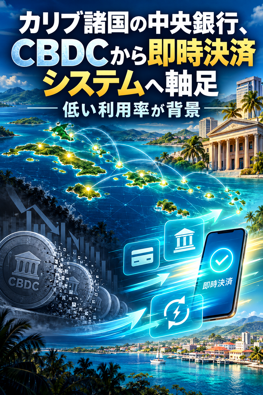 カリブ諸国の中央銀行、CBDCから即時決済システムへ軸足 低い利用率が背景