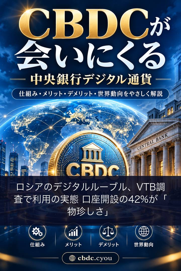 ロシアのデジタルルーブル、VTB調査で利用の実態 口座開設の42%が「物珍しさ」